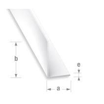 Cornière inégale PVC blanc 15 x 25 mm 2m - CQFD