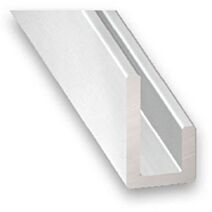 Cimaise Aluminium 20x10x10mm 2m Incolore