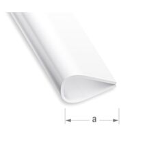 Serre-feuillet PVC blanc 15mm 2m - CQFD