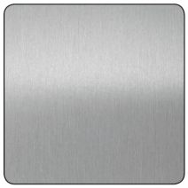 Tôle alu argent brossé 1000 x 500 mm - CQFD