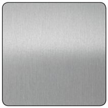 Tôle alu argent brossé 1000 x 500 mm - CQFD