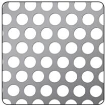 Tôle Aluminium Perforé Rond 250x500mm