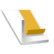 Cornière Adhésif Aluminium 25x25mm 2,60m Blanc