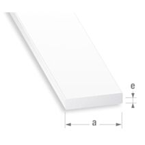 Profilé plat PVC blanc 40 x 5 mm 3m - CQFD