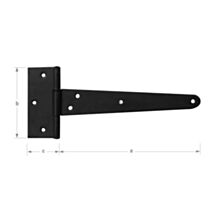 Penture bout QDC D14 x 600 mm acier noir - CQFD