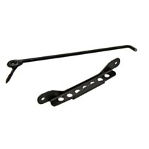 Crochet contrevent 300mm crem. ac. noir