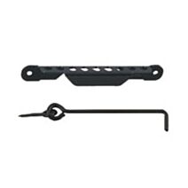 Crochet contrevent 400mm crem. ac. noir