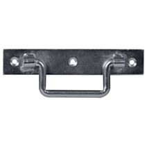 Poignee sur platine 160mm ac. zing.