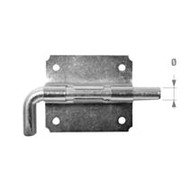 Verrou pistolet D10 acier zingué - CQFD