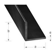 Cornière alu anodisé noir brossé 15 x 15 x 1,5 mm 2,5m - CQFD