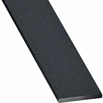 Profile Plat Aluminium 2x20mm 2,50m Gris Texturé