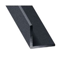 Cornière alu gris texturé 15 x 15 x 1,5 mm 2,5m - CQFD