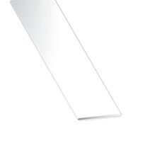 Plat PVC 30x2mm 2,60m Blanc