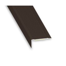 Nez de marche adhésif alu bronze 45x23mm 1m