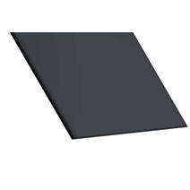 Plat PVC 100x2mm 2,60m Gris