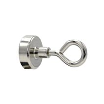 6 Œillets Aimant Néodyme Argenté Ø20mm - CQFD