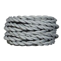2 câbles tissu torsadés gris 3m - TIBELEC