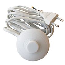 cordon + interrupteur pédale blanc - TIBELEC