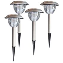 Kit 4 bornes solaires LED