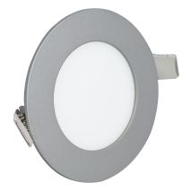 Spot LED à encastrer 4W argent rond Ø85mm 150lm