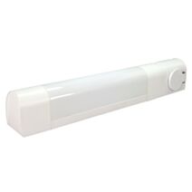 Applique pour tube s19 13w max+prise ip21 blanc