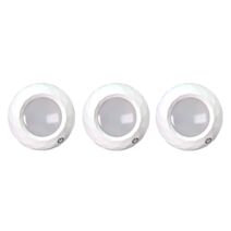 3 spots led 0,2w 15lm à piles blanc