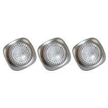 3 spots led 0,16w 9,5lm à piles argent