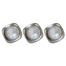 3 spots led 0,16w 9,5lm à piles argent