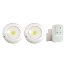 2 spots LED Constantia blanc 1W Ø98xH.22mm