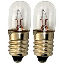 2 Ampoules spécial bloc de sécurité, Verre, E10 - TIBELEC