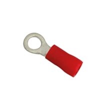 Cosses isolées rondes Ø 5,3 mm rouge 10 pcs - TIBELEC