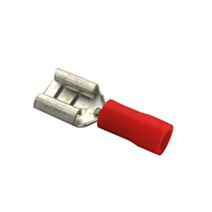 Cosses isolées clips femelle 6,3 mm rouge - TIBELEC