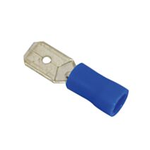 Cosses isolées languette mâle 6,3 mm bleu - TIBELEC