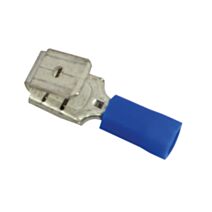 Cosses isolées clips mâle/femelle 6,3 mm bleu - TIBELEC