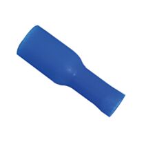 Cosses isolées cylindrique femelle Ø5,3 mm bleu - TIBELEC