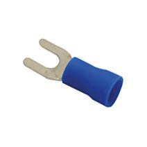 Cosses isolées à fourche Ø 4 mm bleu - TIBELEC