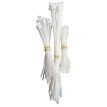 100 colliers de cablage assortiment blanc