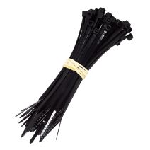 100 colliers cablage 100x2,5mm noir