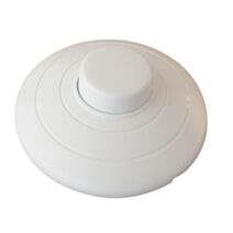 Interrupteur rond unipolaire blanc - TIBELEC