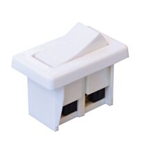 Interrupteur Unipolaire à Encastrer Blanc - TIBELEC