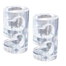 2 passes câbles plastique translucide - D.20MM