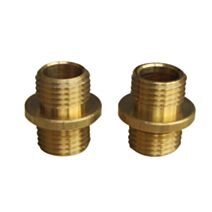 2 raccords laiton doubles mâles - TIBELEC