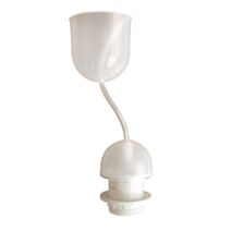 Monture translucide douille E27 + bague - TIBELEC