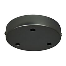 Plafonnier métal titane à 3 trous - TIBELEC