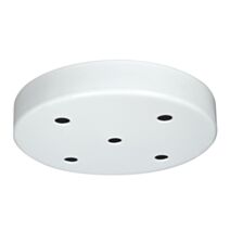 Plafonnier métal blanc à 5 trous - TIBELEC
