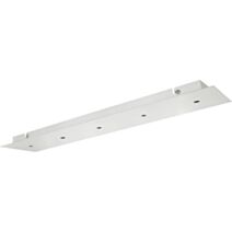 Plafonnier métal 3 câbles 12x55cm blanc