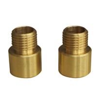 2 raccords laiton mâle/femelle - TIBELEC