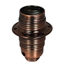 Douille E14 métal cuivre antique - TIBELEC