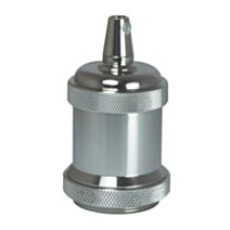 Douille E27 métal nickel - TIBELEC