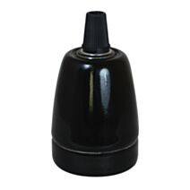 Douille E27 céramique noire - TIBELEC